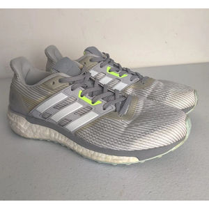 Adidas Womens Supernova Boost BA9937 Gray White Running Shoes Sneakers Size 7.5